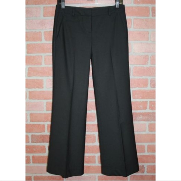 Theory Black Wool Relaxed Straight Dress Pants - Picture 2 of 6